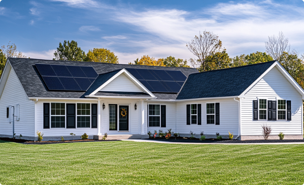 what solar looks like on a Virginian home